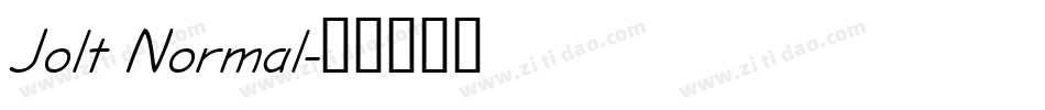 Jolt Normal字体转换